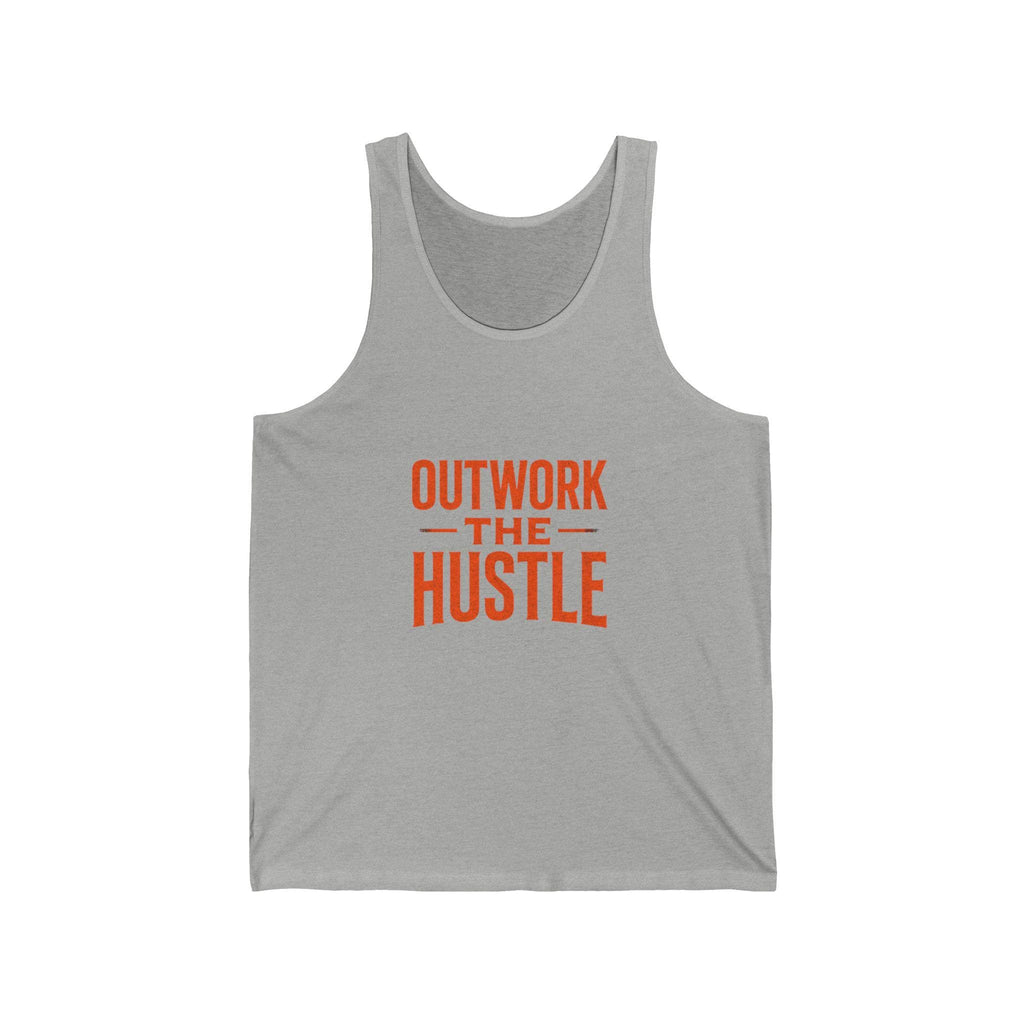 Unisex Tank Top: "Outwork the Hustle" Gym Apparel
