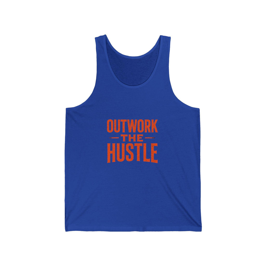 Unisex Tank Top: "Outwork the Hustle" Gym Apparel