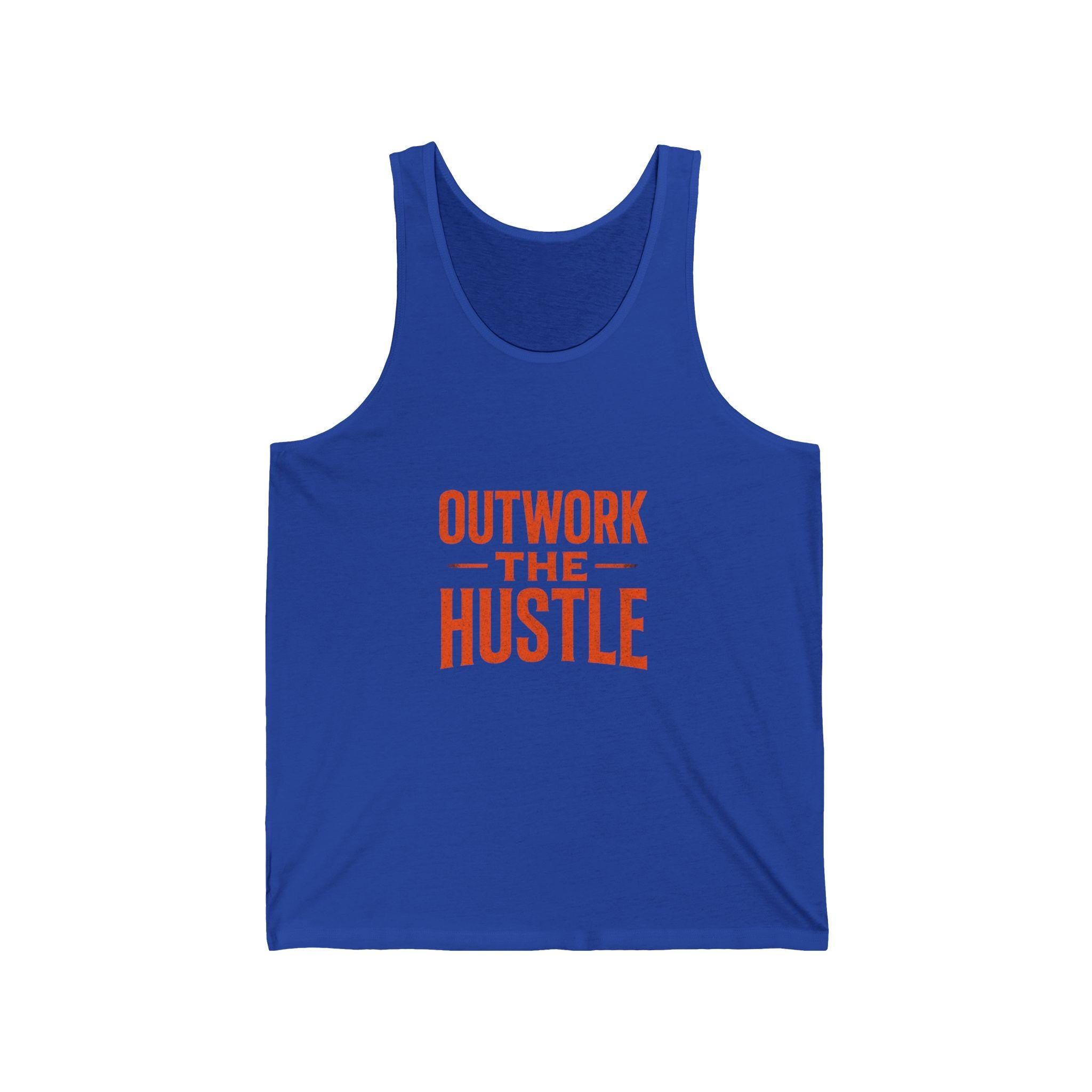 Unisex Tank Top: "Outwork the Hustle" Gym Apparel