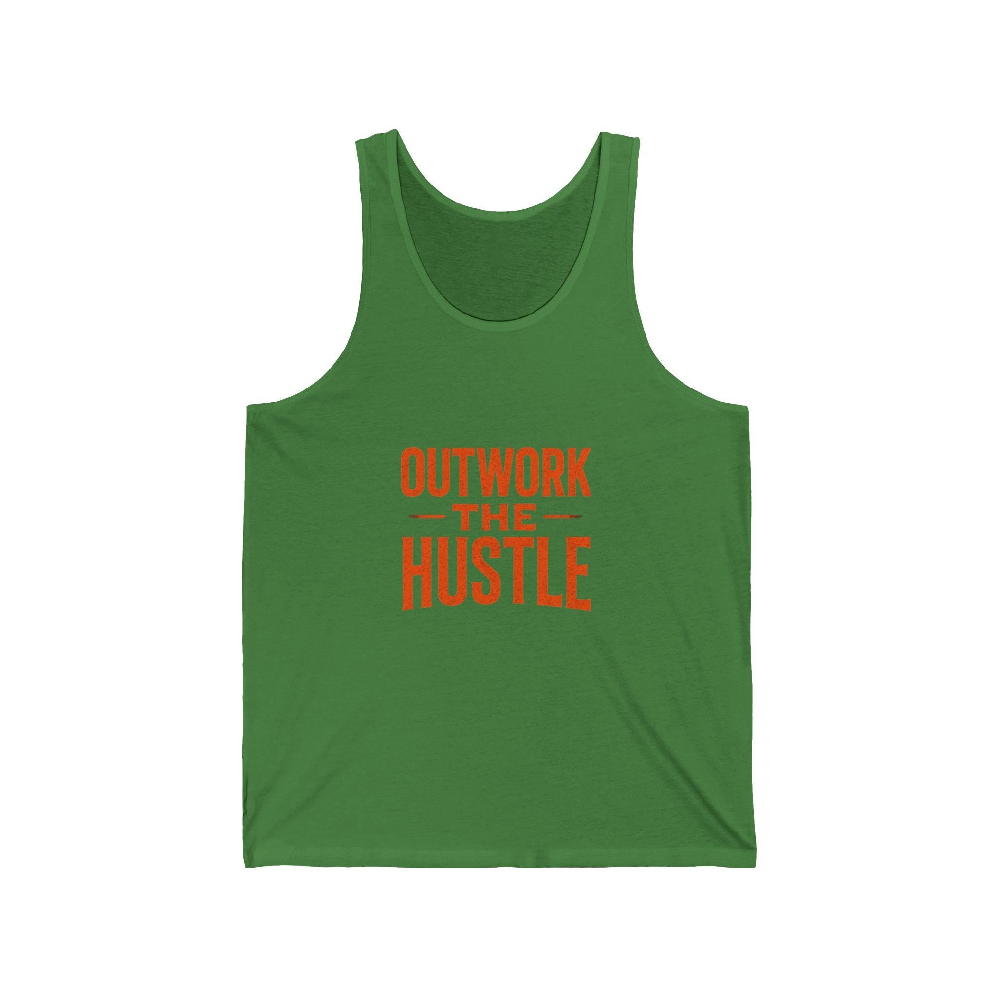 Unisex Tank Top: "Outwork the Hustle" Gym Apparel