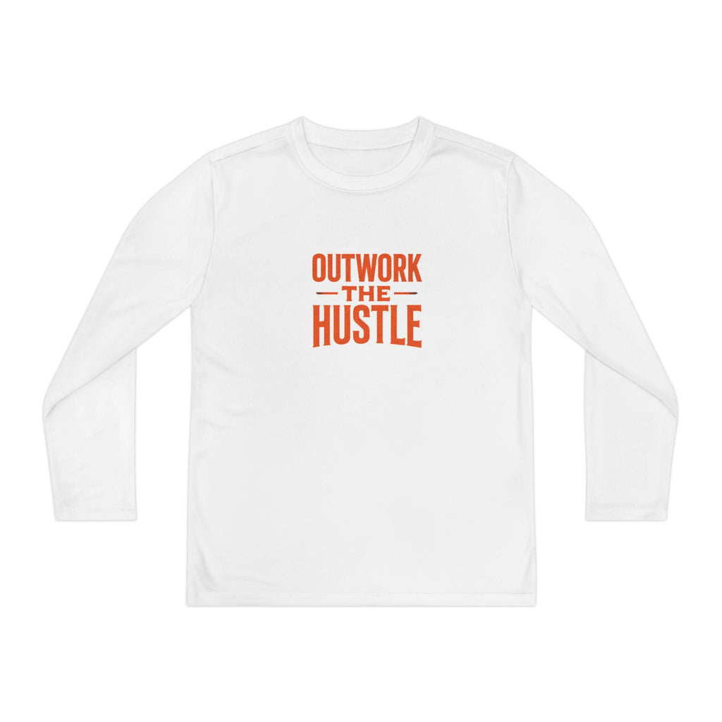 Outwork the Hustle Youth Long Sleeve Tee: Moisture-Wicking Activewear