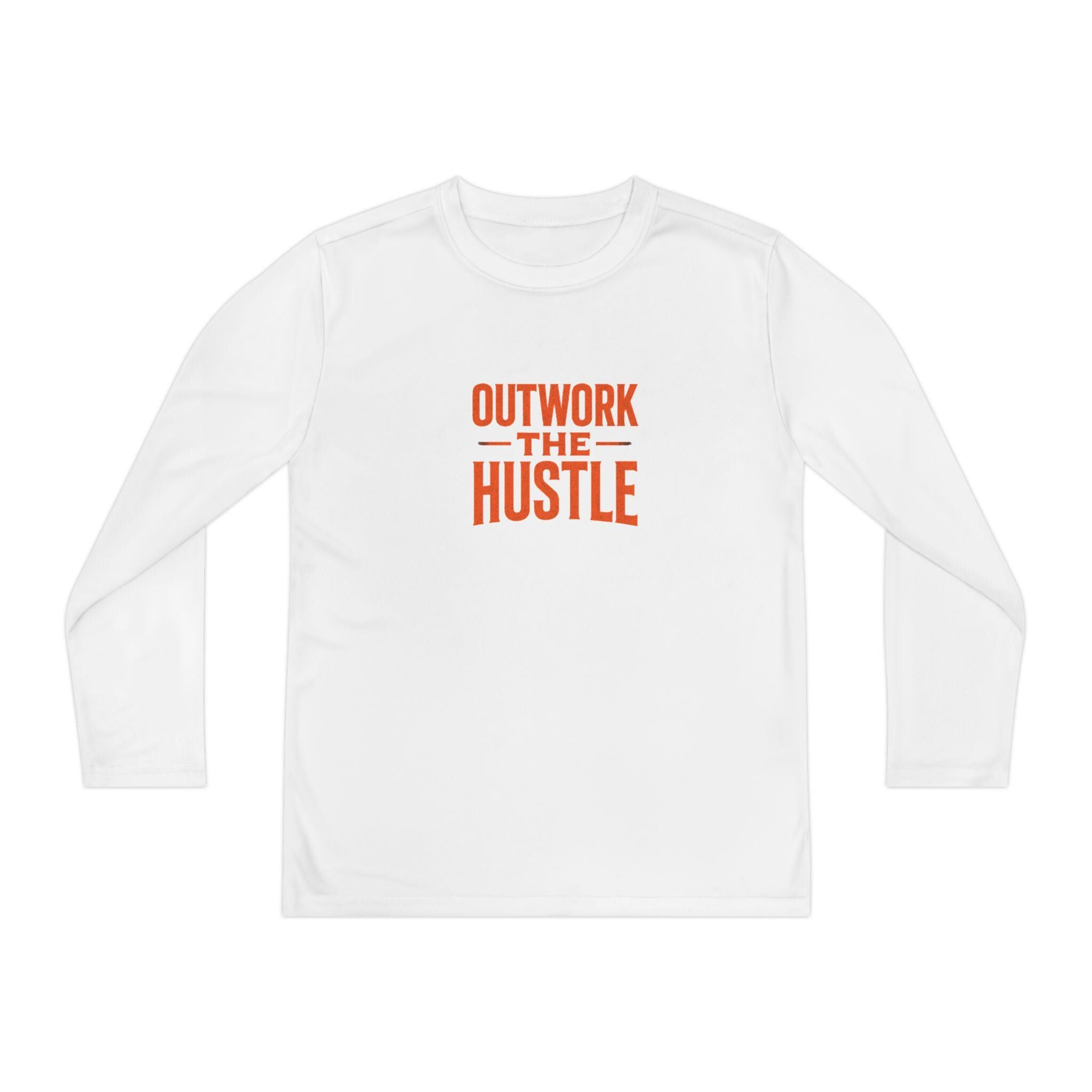 Outwork the Hustle Youth Long Sleeve Tee: Moisture-Wicking Activewear