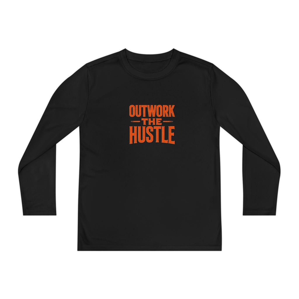 Outwork the Hustle Youth Long Sleeve Tee: Moisture-Wicking Activewear