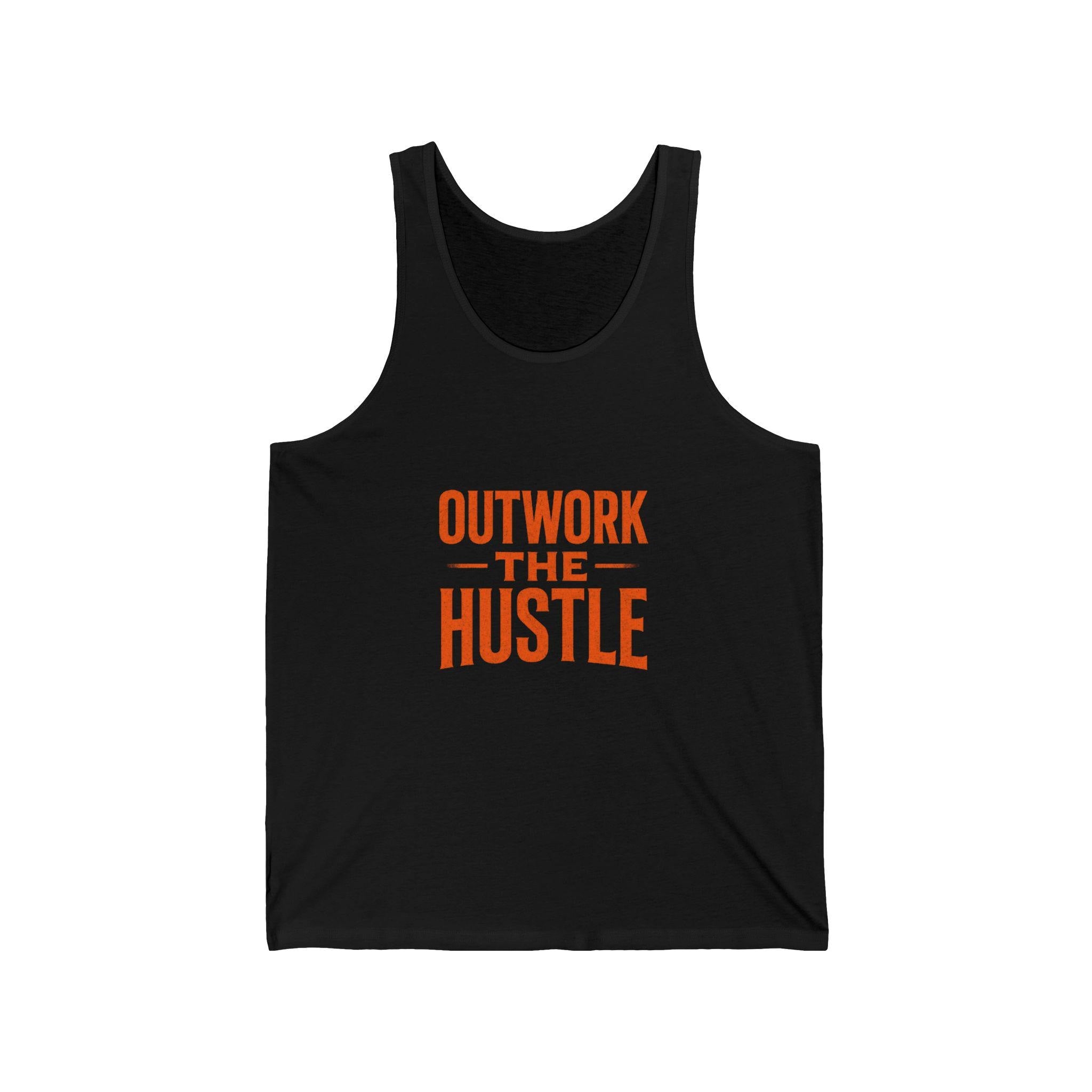 Unisex Tank Top: "Outwork the Hustle" Gym Apparel